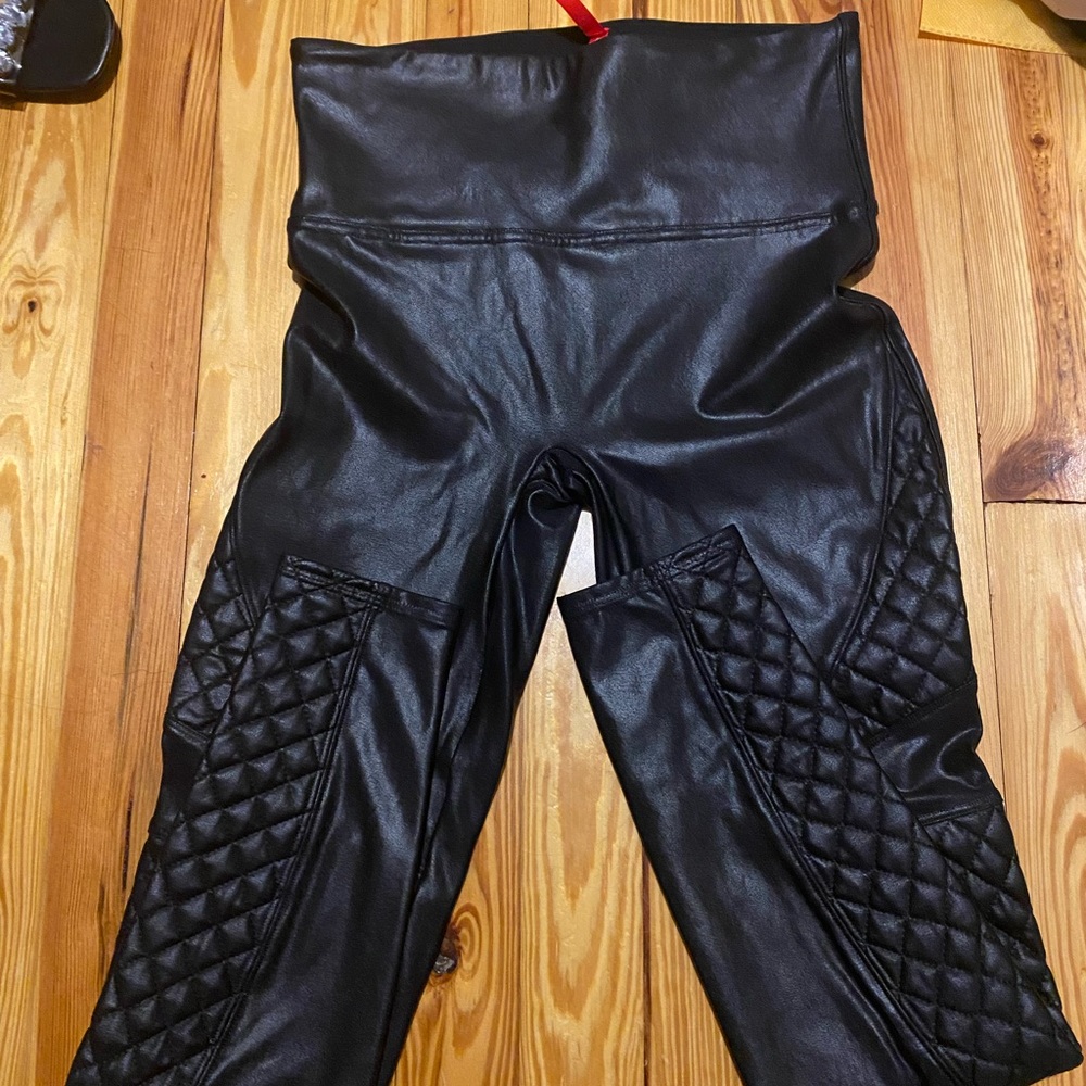 Spanx moto leggings
